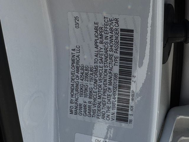 2025 Honda Civic Hybrid Sport Touring
