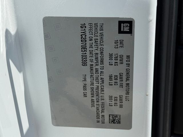 2014 Chevrolet Corvette Stingray Base 2LT