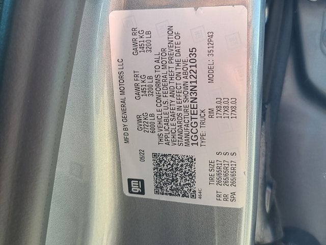 2022 Chevrolet Colorado ZR2