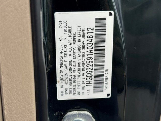 2001 Honda Accord EX-L