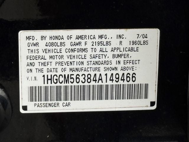 2004 Honda Accord LX 2.4