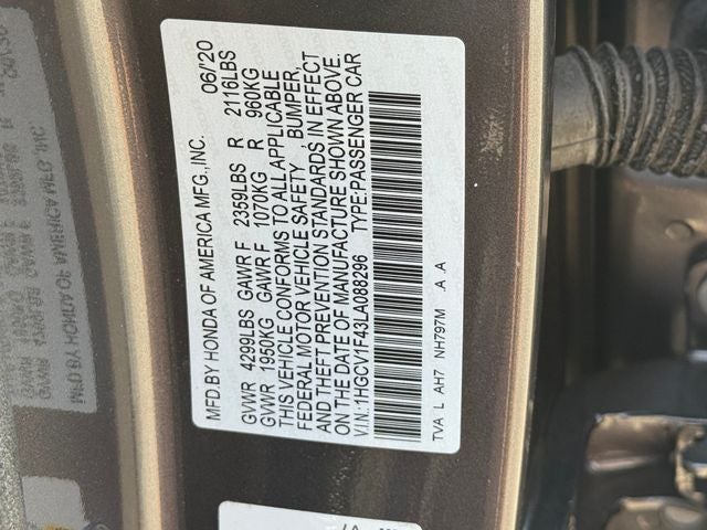 2020 Honda Accord EX