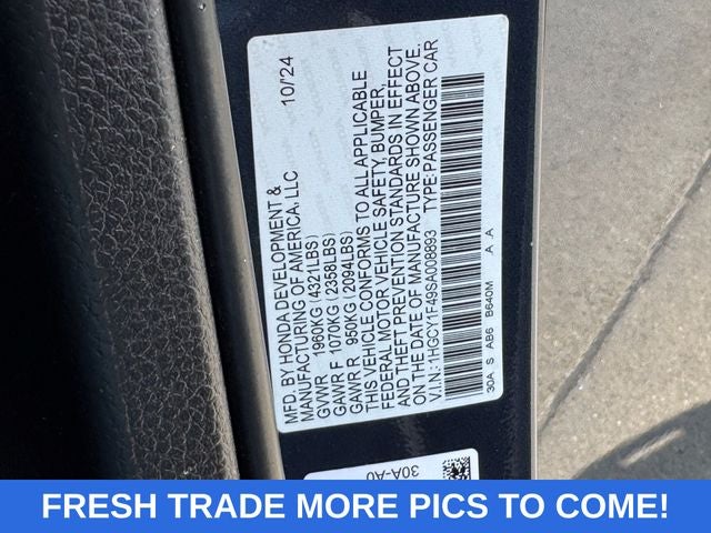 2025 Honda Accord SE