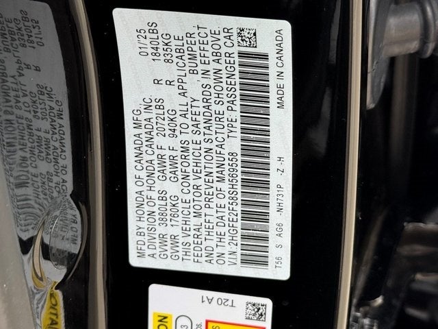 2025 Honda Civic Sport