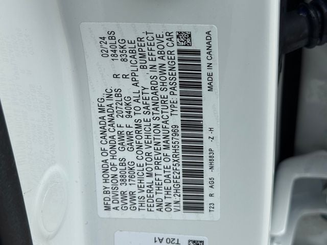 2024 Honda Civic Sport