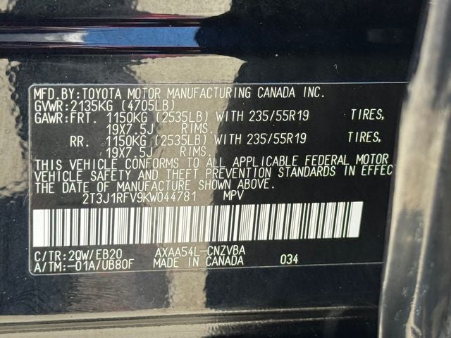 2019 Toyota RAV4 Adventure