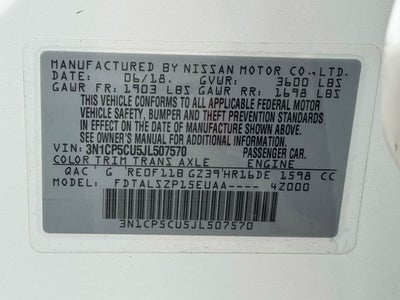 2018 Nissan Kicks SV