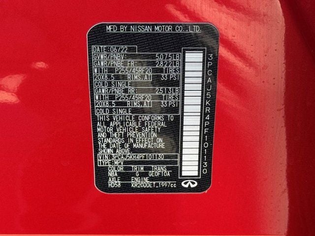 2023 INFINITI QX55 ESSENTIAL