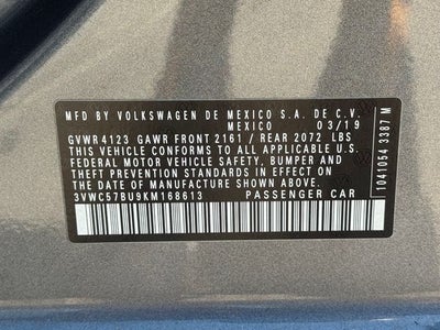 2019 Volkswagen Jetta 1.4T S