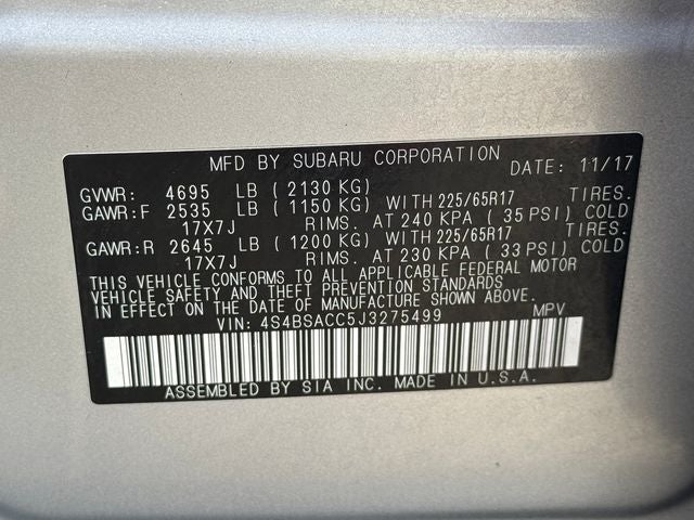 2018 Subaru Outback 2.5i Premium