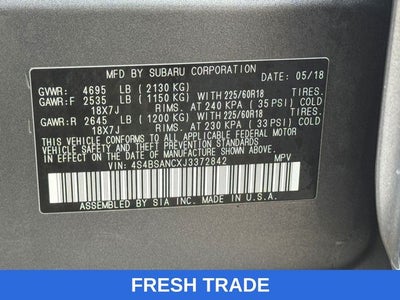 2018 Subaru Outback 2.5i Limited