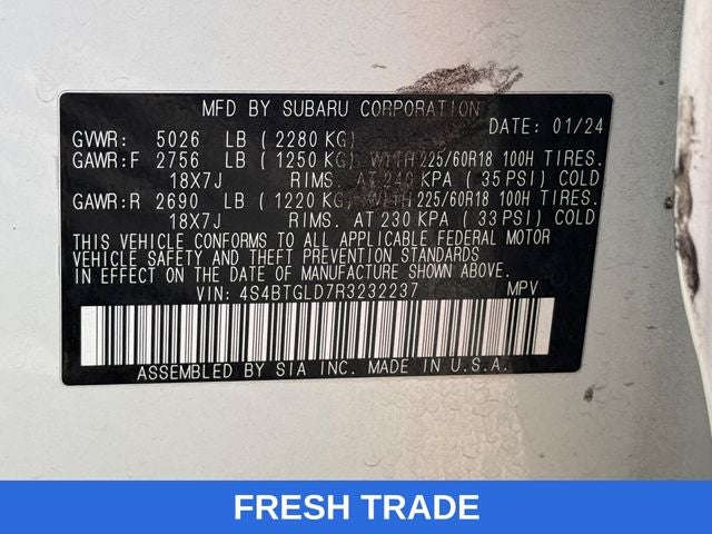 2024 Subaru Outback Onyx Edition XT