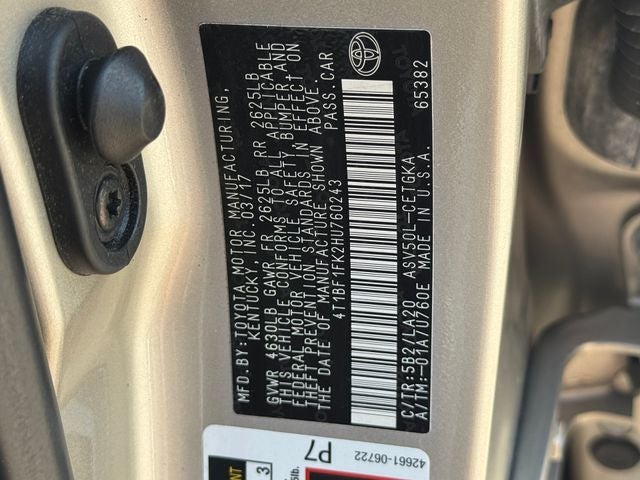 2017 Toyota Camry XLE