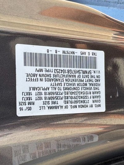 2016 Honda Odyssey Touring Elite