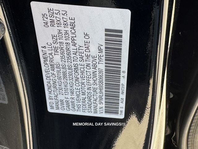 2025 Honda Odyssey EX-L