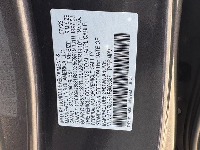 2023 Honda Odyssey Touring