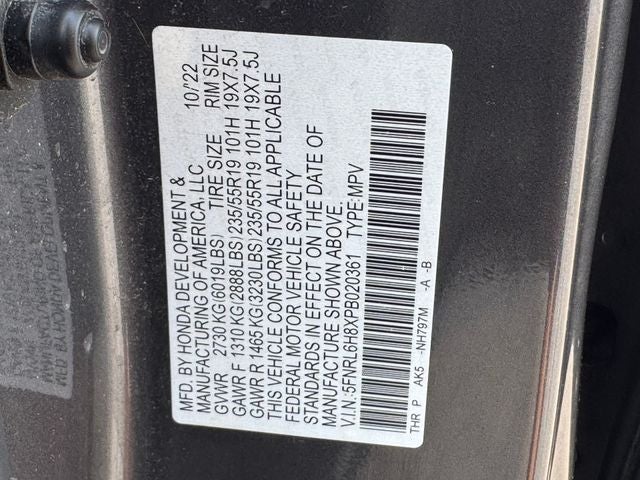 2023 Honda Odyssey Touring