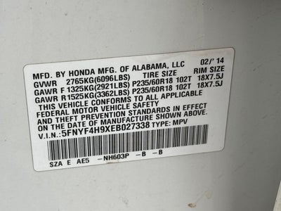 2014 Honda Pilot Touring