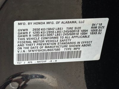 2018 Honda Pilot EX
