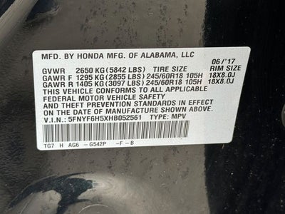 2017 Honda Pilot EX-L