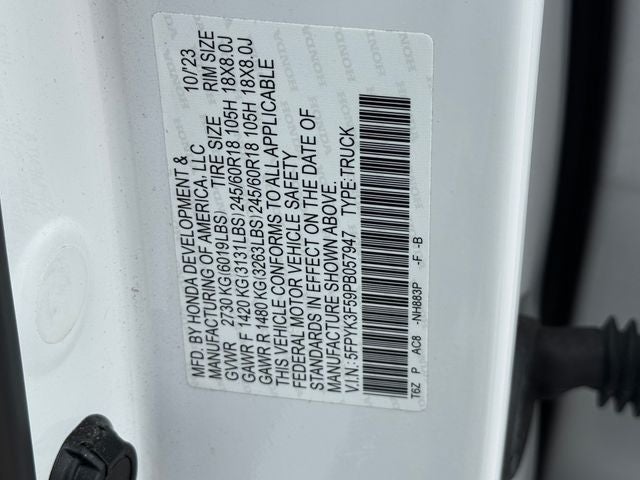 2023 Honda Ridgeline RTL