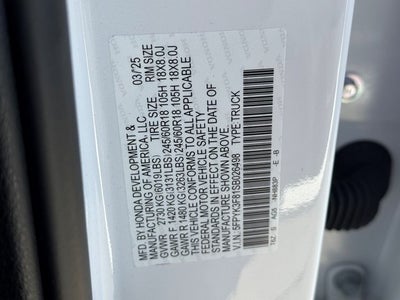 2025 Honda Ridgeline Black Edition