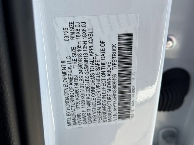 2025 Honda Ridgeline Black Edition