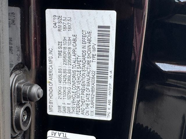 2019 Honda CR-V EX-L