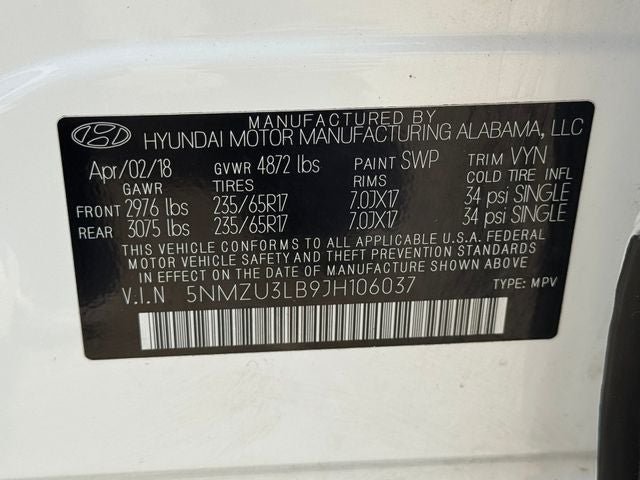 2018 Hyundai Santa Fe Sport 2.4 Base