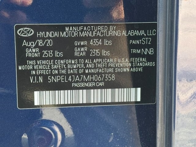 2021 Hyundai Sonata SEL