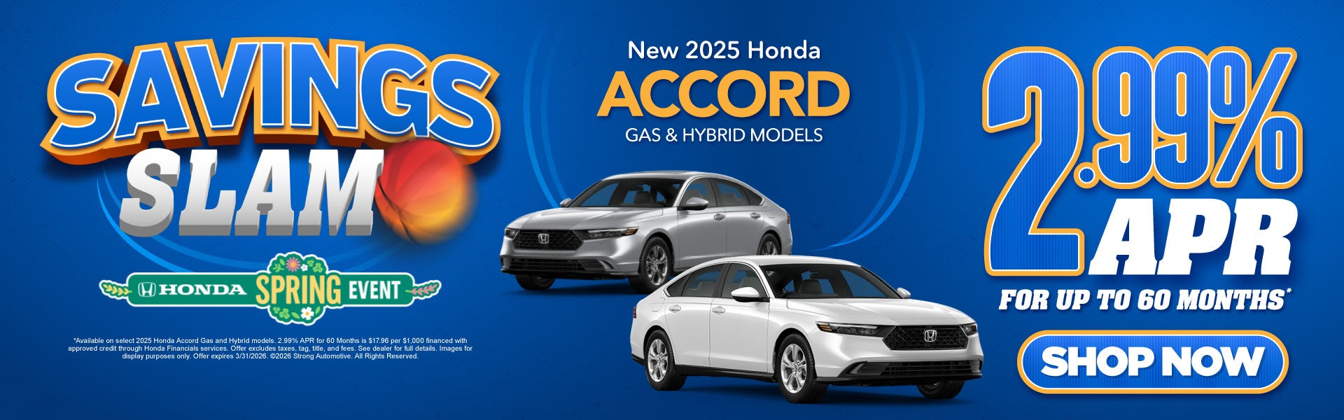 New 2025 Honda Accord Gas and Hybrid Models 	2.99% APR for u